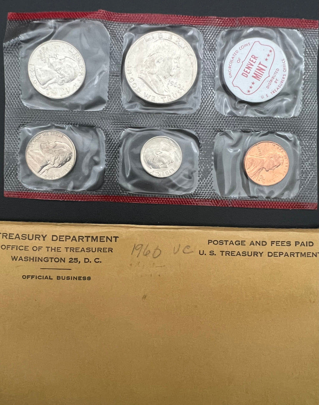 1960 Uncirculated Mint Set Philadelphia & Denver 90% Silver