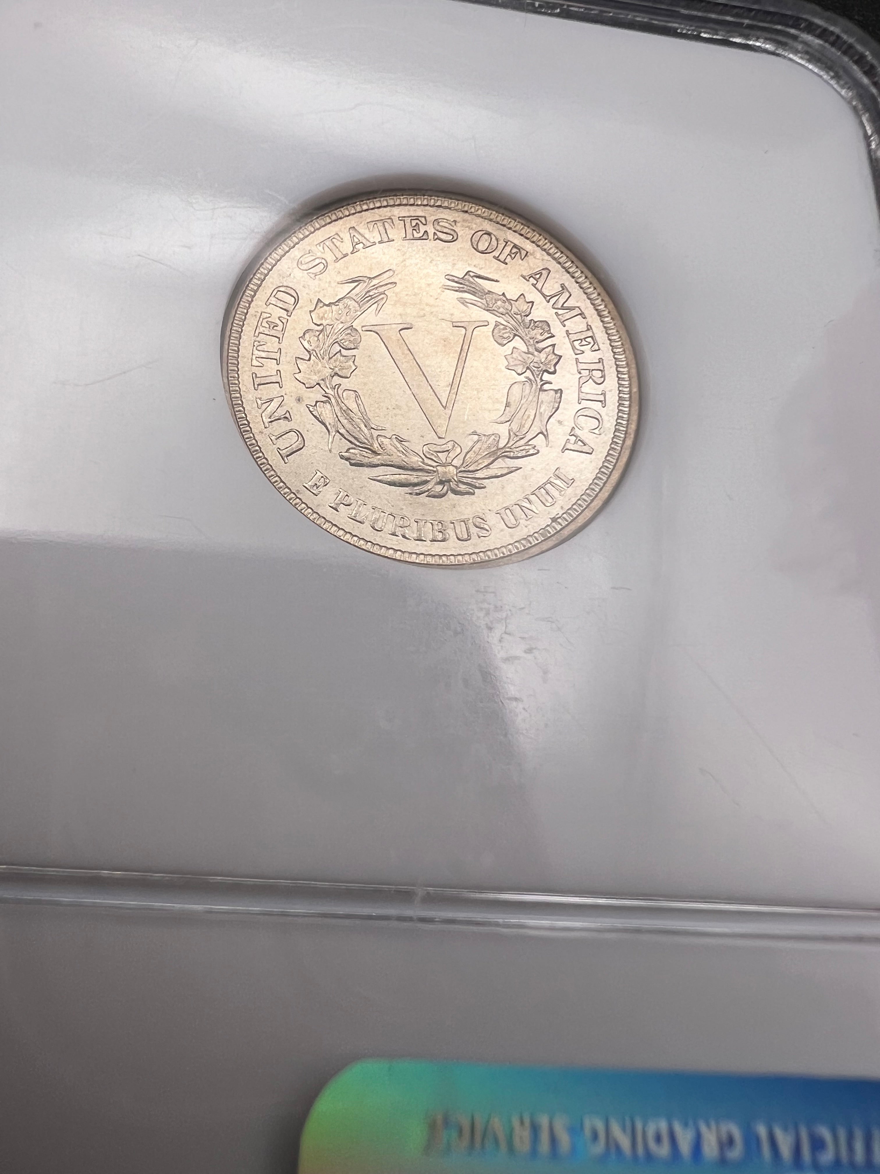 1883 MS66 No Cents V Nickel NGC