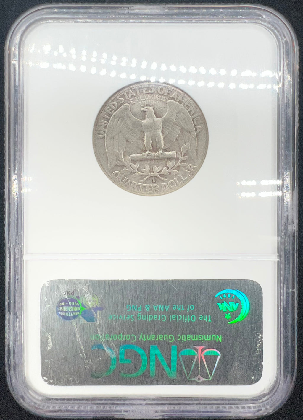 1950 D/S VF30 Washington Quarter NGC