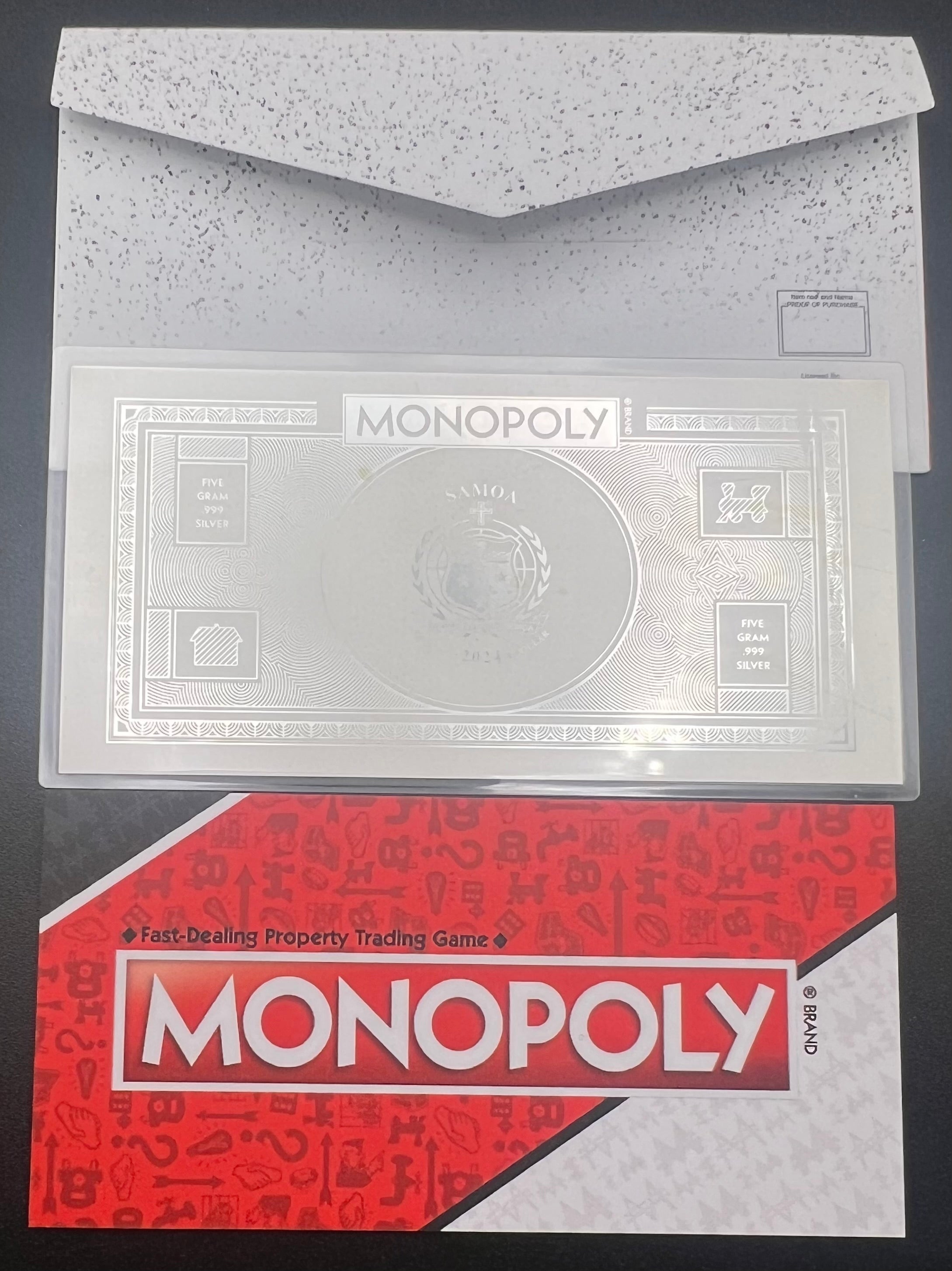 2024 Samoa 5 Gram Silver Monopoly Note
