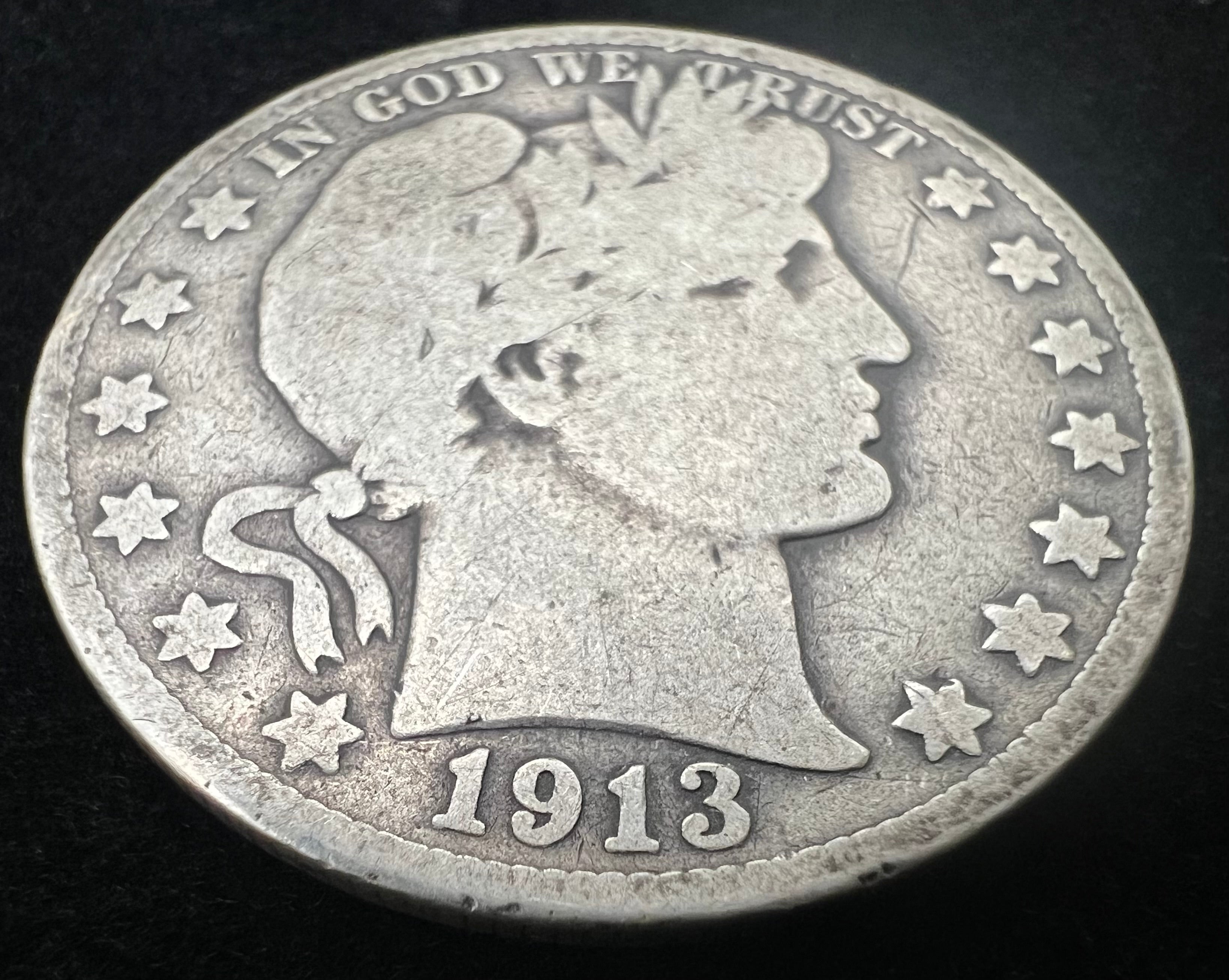 1913-S Barber Half Dollar