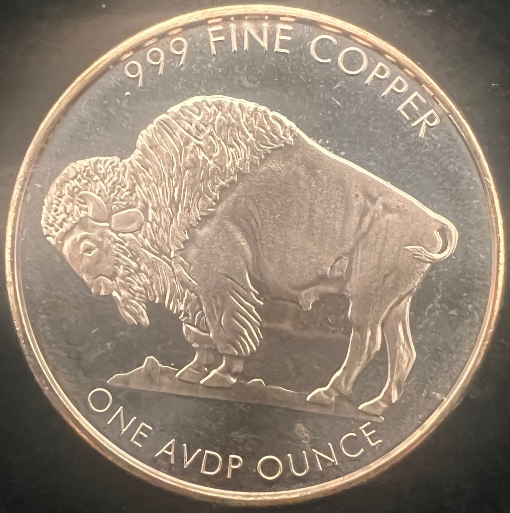 Buffalo 1oz Copper Round