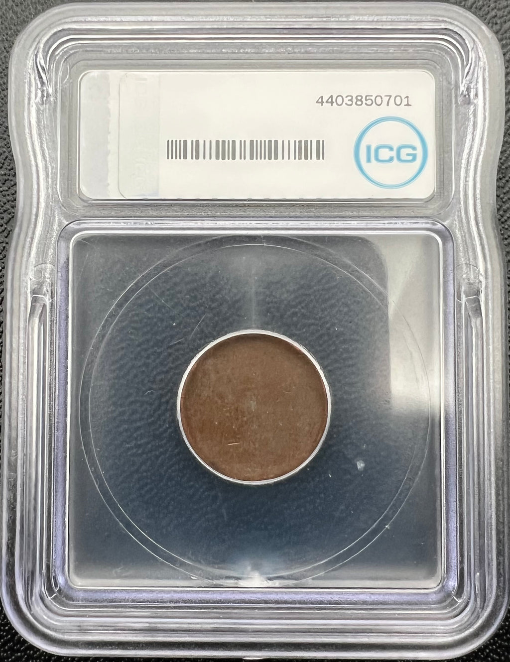Mint Error Blank Cent Planchet ICG