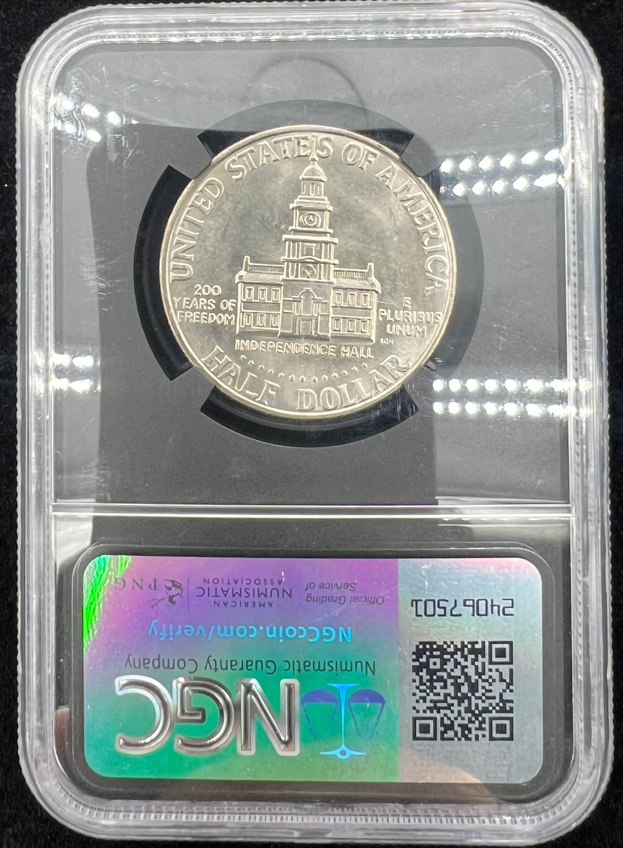 1776-1976 MS66 Bag Fragment Kennedy Half Dollar NGC Original Bag Series