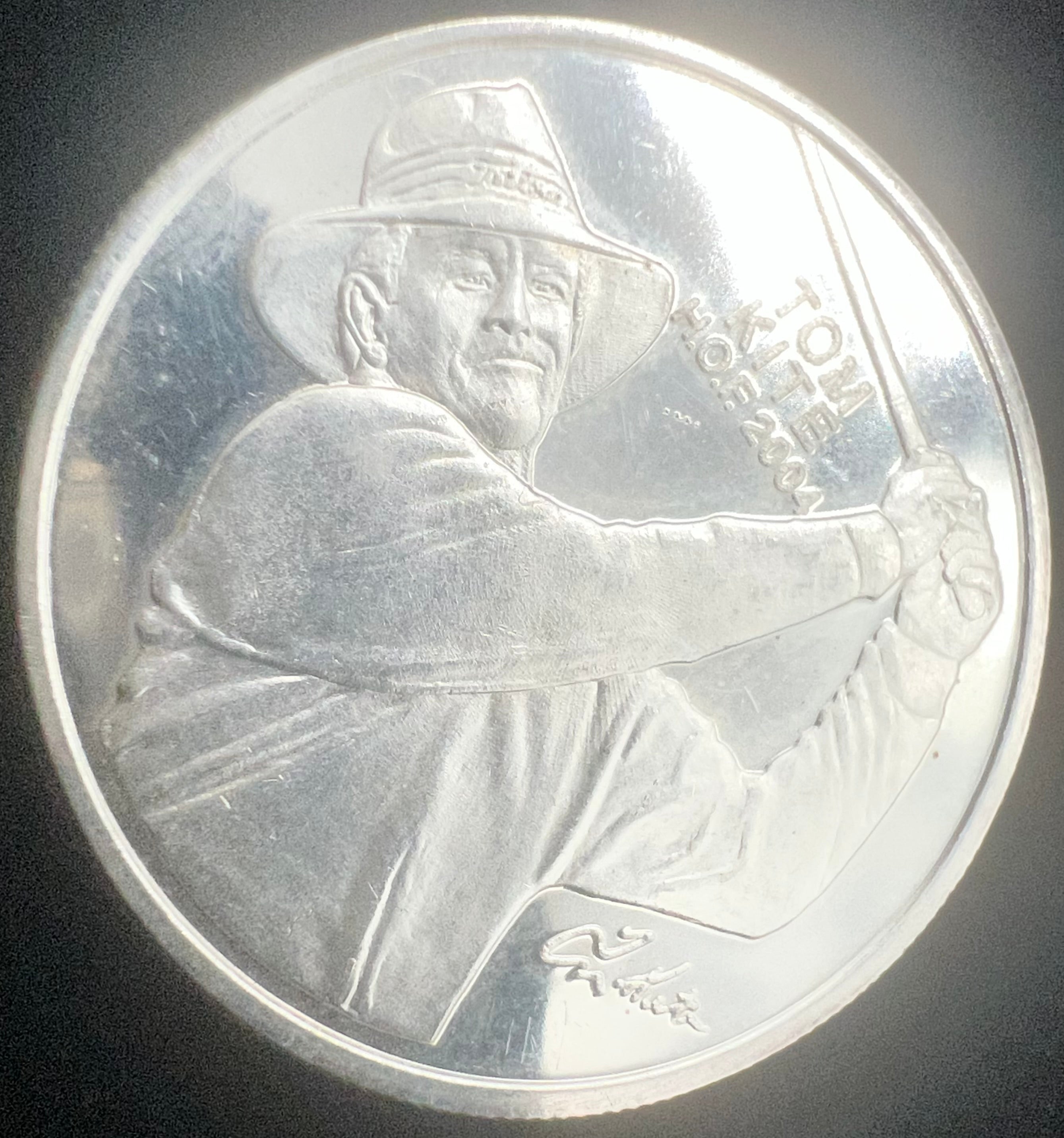 Tom Kite PGA Tour HOF 2004 1oz Proof Silver