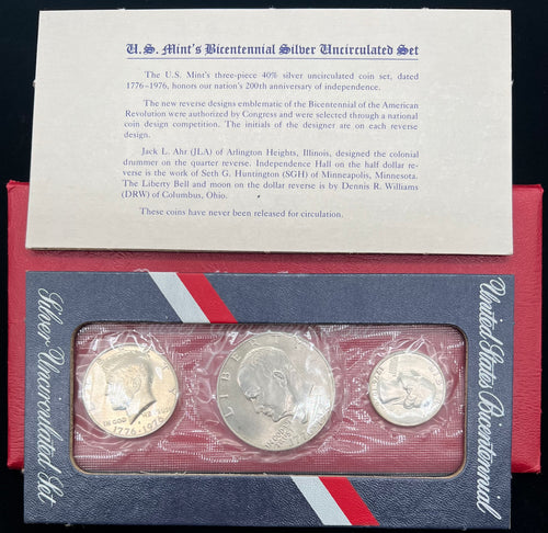 1776-1976 Bicentennial Uncirculated Mint Set 40% Silver