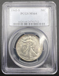 1943-S MS64 Walking Liberty Half Dollar PCGS
