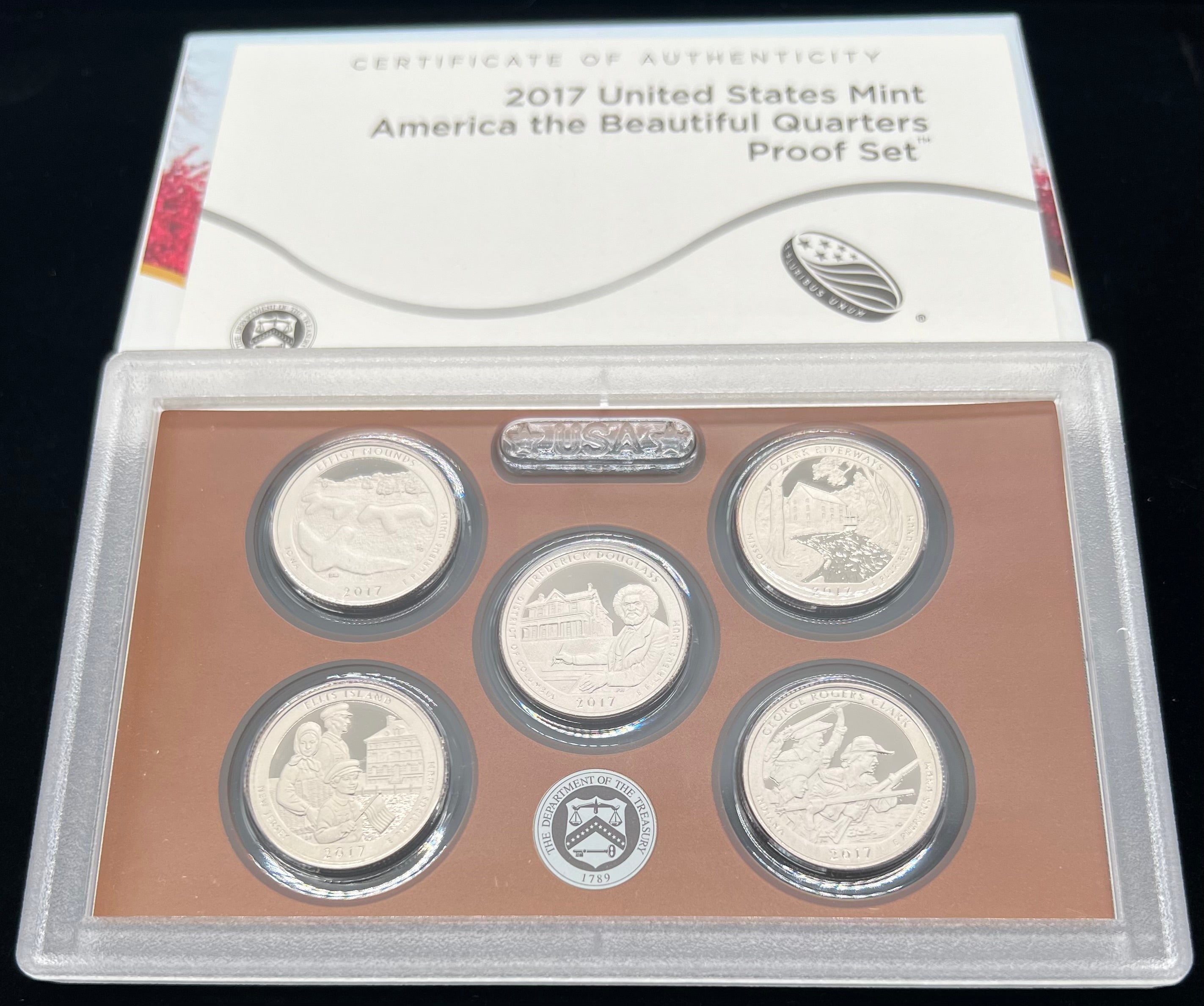 2017 US Mint America The Beautiful Quarters Proof Set