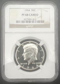 1964 PF68 CAMEO Kennedy Half Dollar NGC