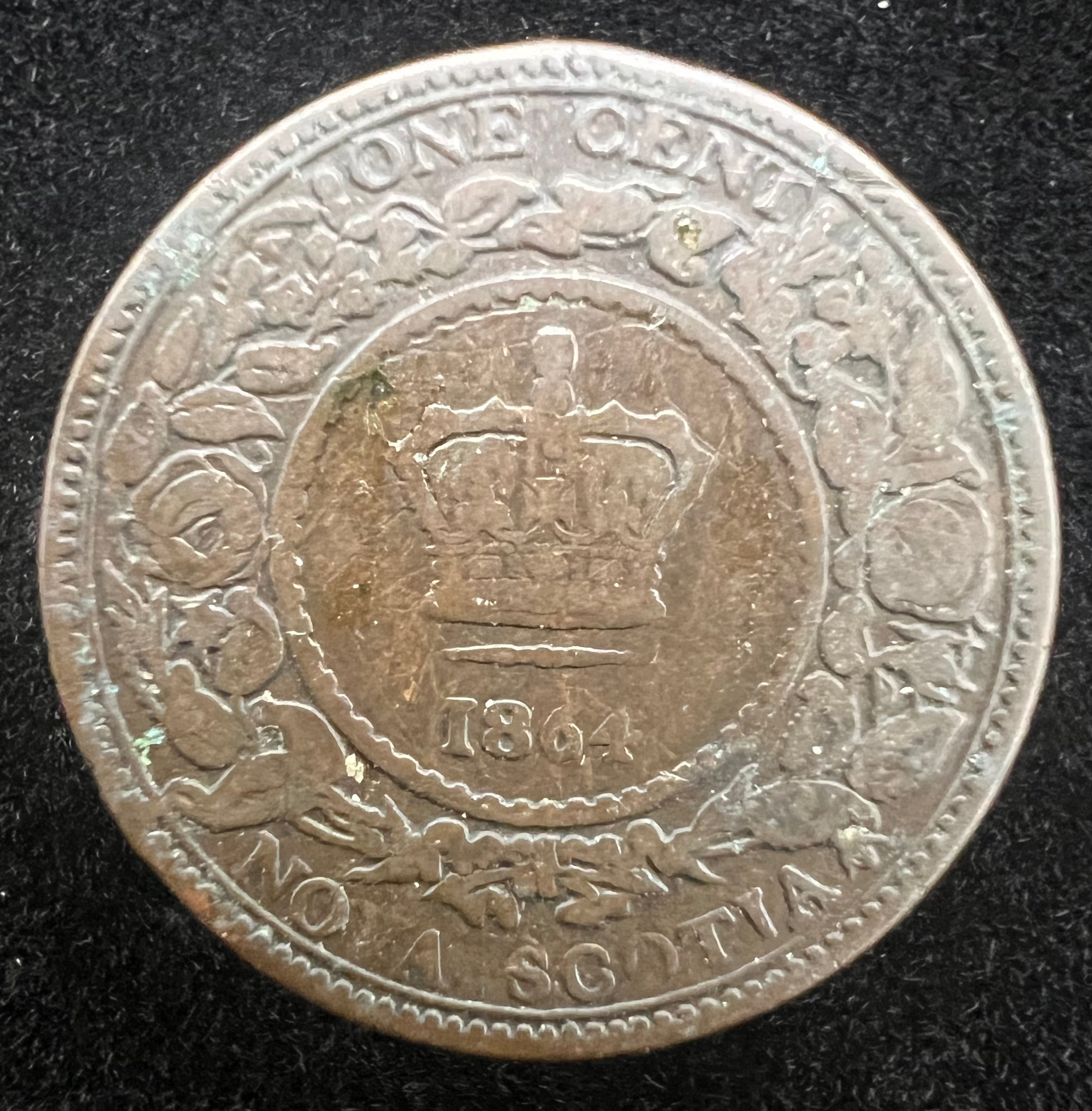 1864 1 Cent Nova Scotia