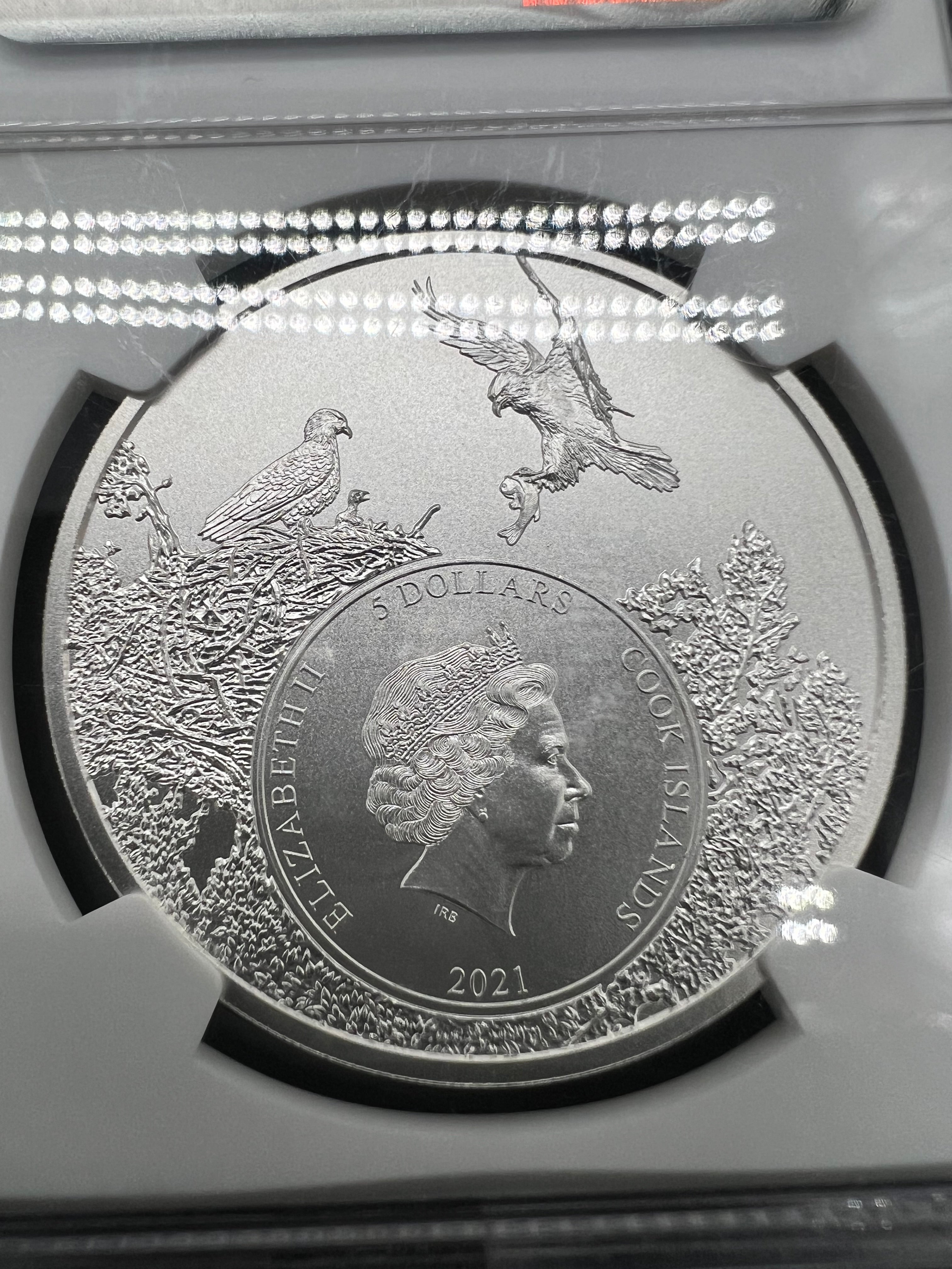 2021 MS70 Cook Island US State Animal Series Colorado - Rocky Mountain Bighorn Sheep NGC