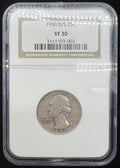 1950 D/S VF30 Washington Quarter NGC