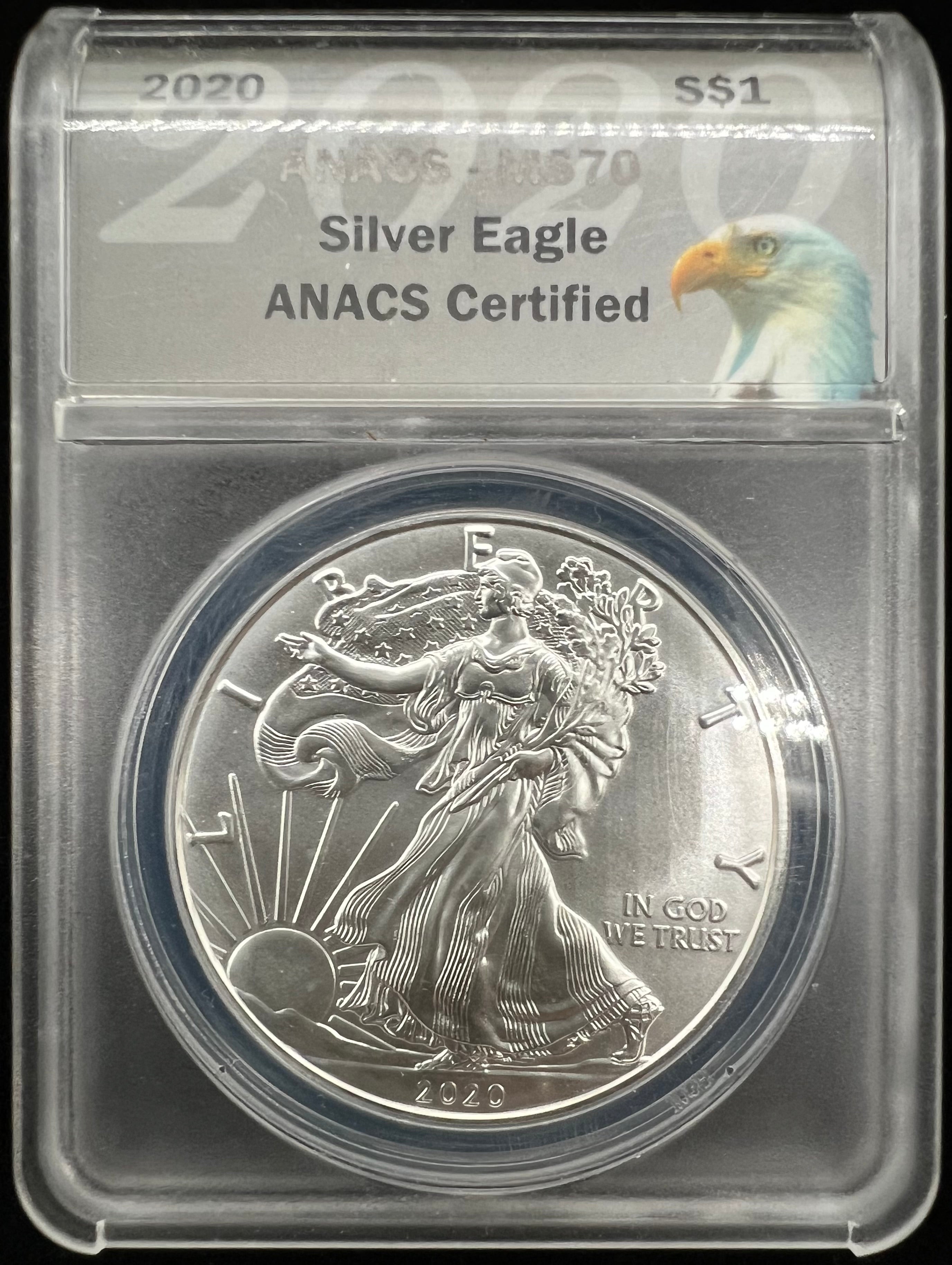 2020 MS70 American Silver Eagle ANACS