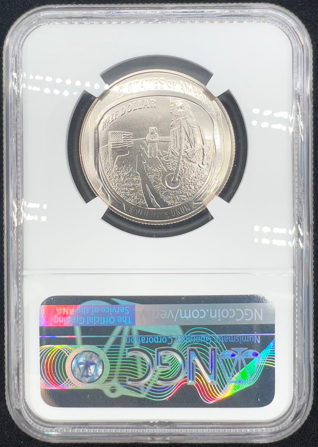 2019-D MS70 Apollo 11 50th Anniversary Concave Astronaut Kennedy Half Dollar NGC