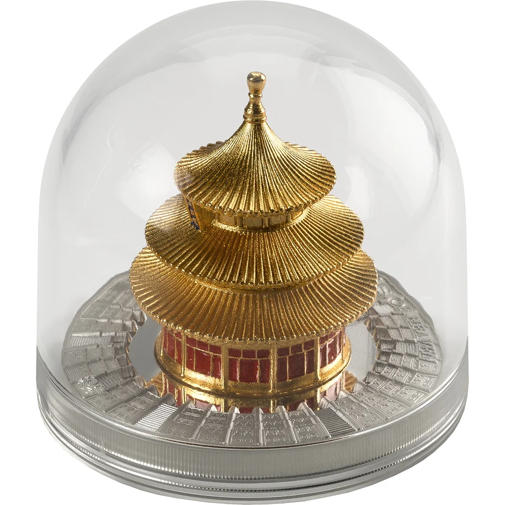 2025 Samoa Temple Of Heaven 3oz Silver Statue