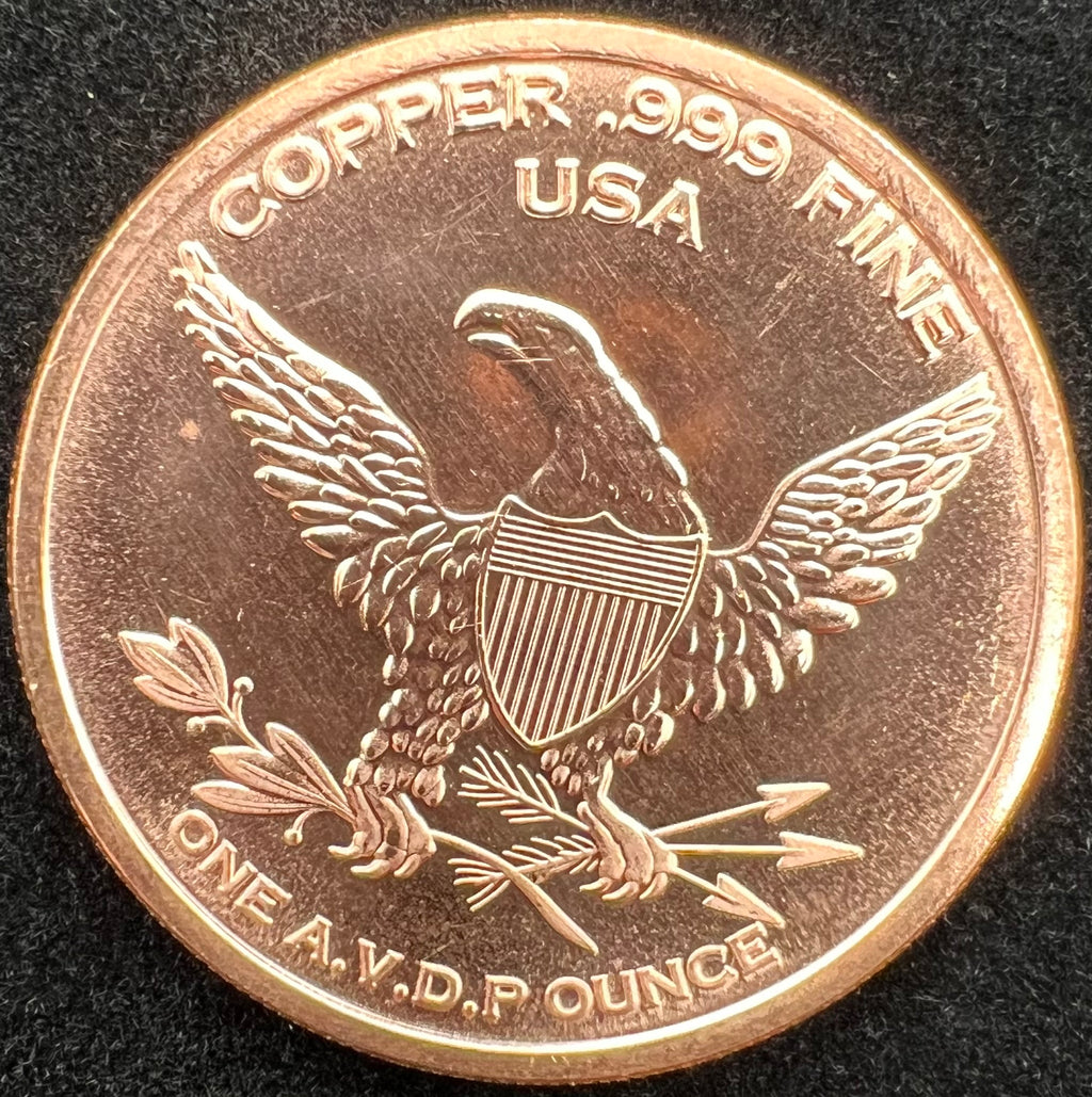 Bison 1oz Copper Round