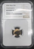2026 Niue Gold Ankylosaurus NGC PF70 1g 22kt