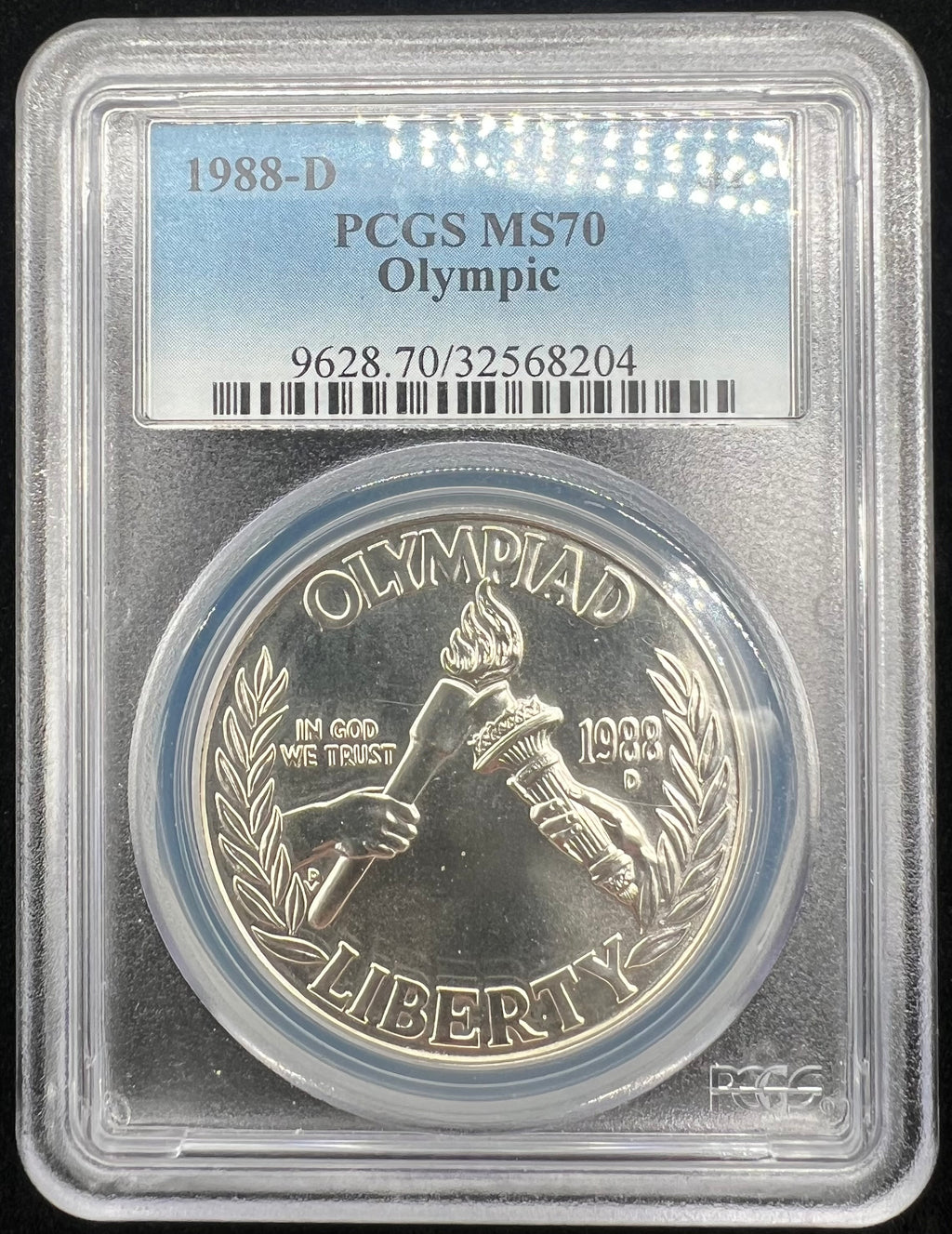 1988-D MS70 Olympic Silver Commemorative Dollar PCGS