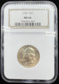 1939 MS66 Washington Quarter NGC