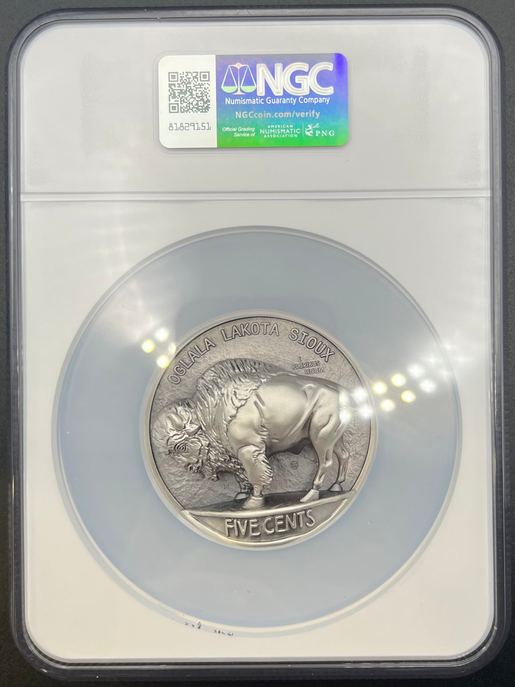 2026 Beyond Relief 5oz Silver Buffalo Nickel NGC MS70 Antiqued