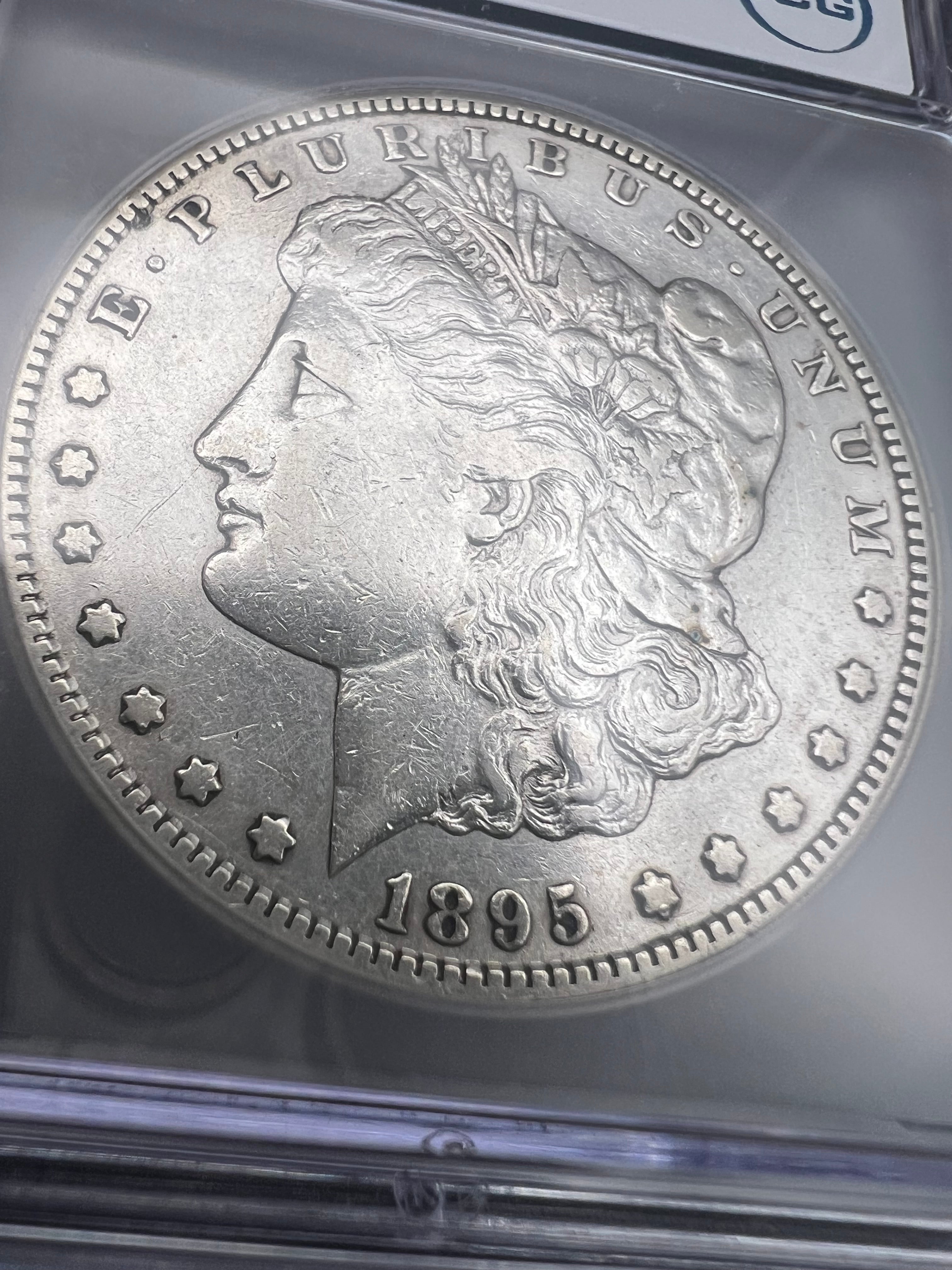 1895-S EF40 Details Morgan Silver Dollar ICG