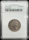 1934-D AU53 Details Washington Quarter ANACS Soapbox