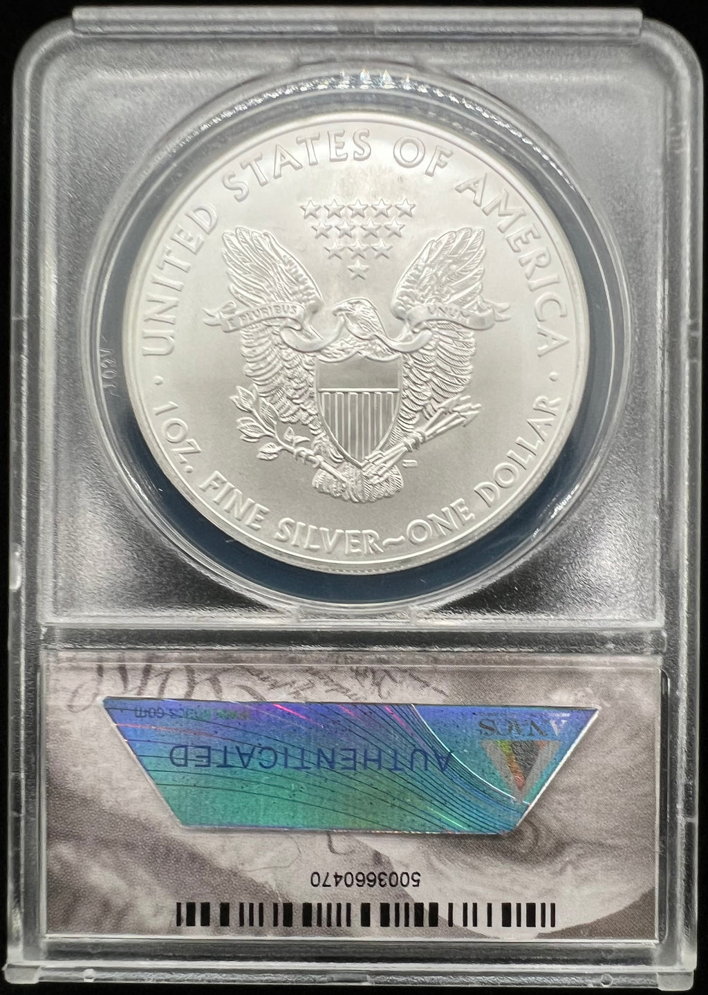 2012-S MS70 American Silver Eagle ANACS