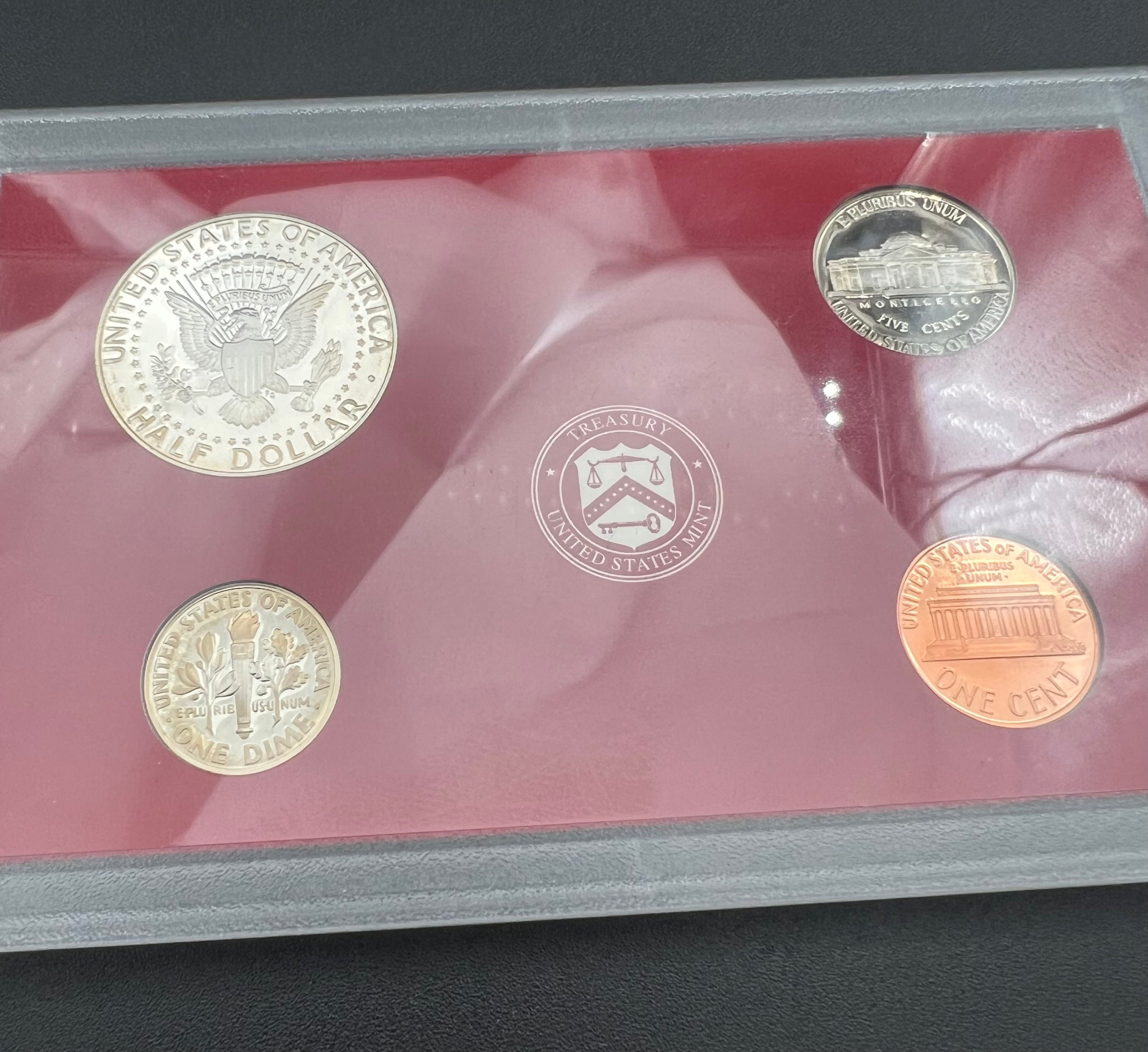 90% Silver 1999 US Mint Silver Proof Set 9 Coin Set