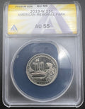 2019-W AU55 American Memorial Park West Point Quarter ANACS