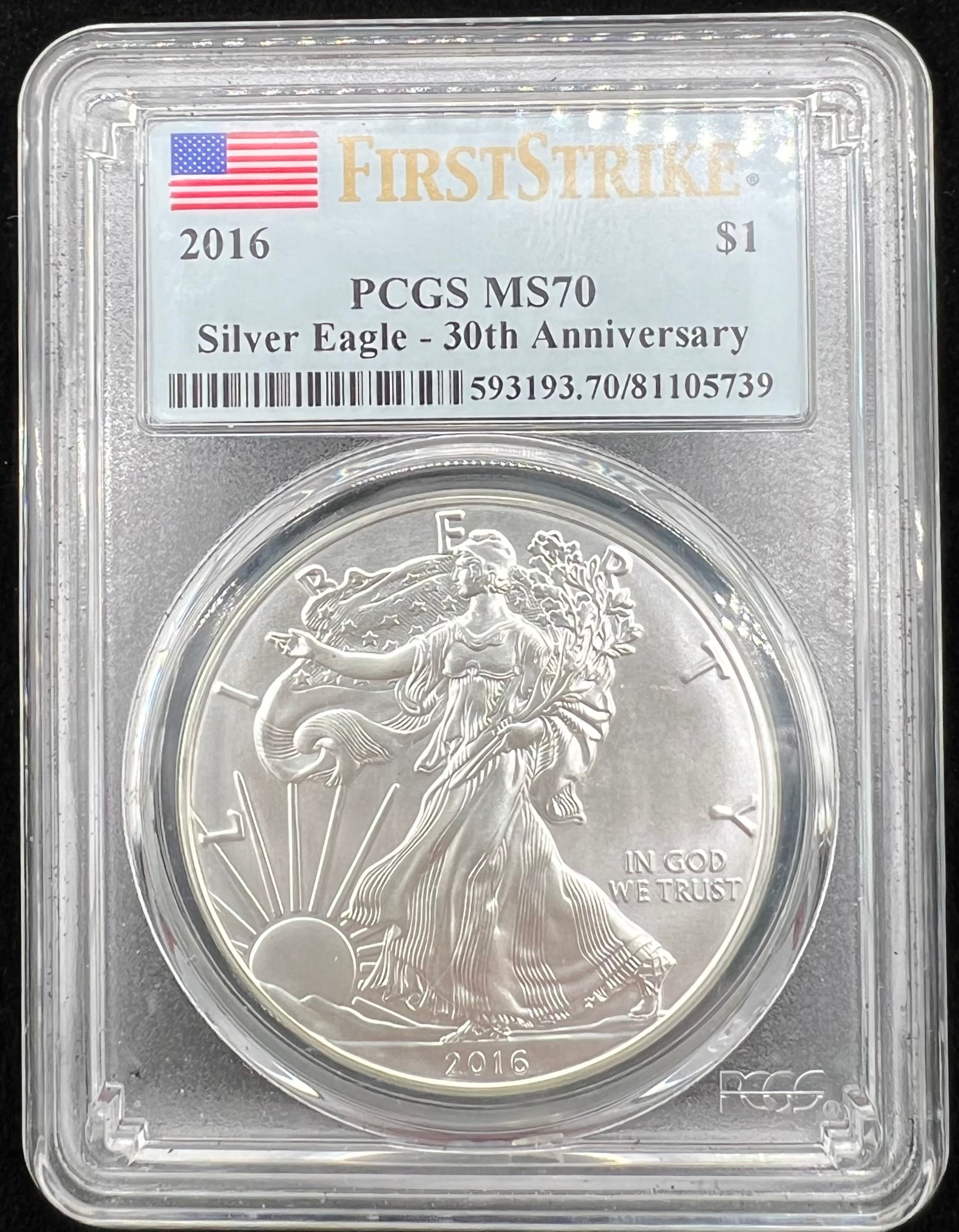 2016 MS70 American Silver Eagle PCGS