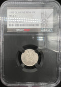 1875-CC MS61 Seated Liberty Dime Mintmark Above Bow NGC Black Core