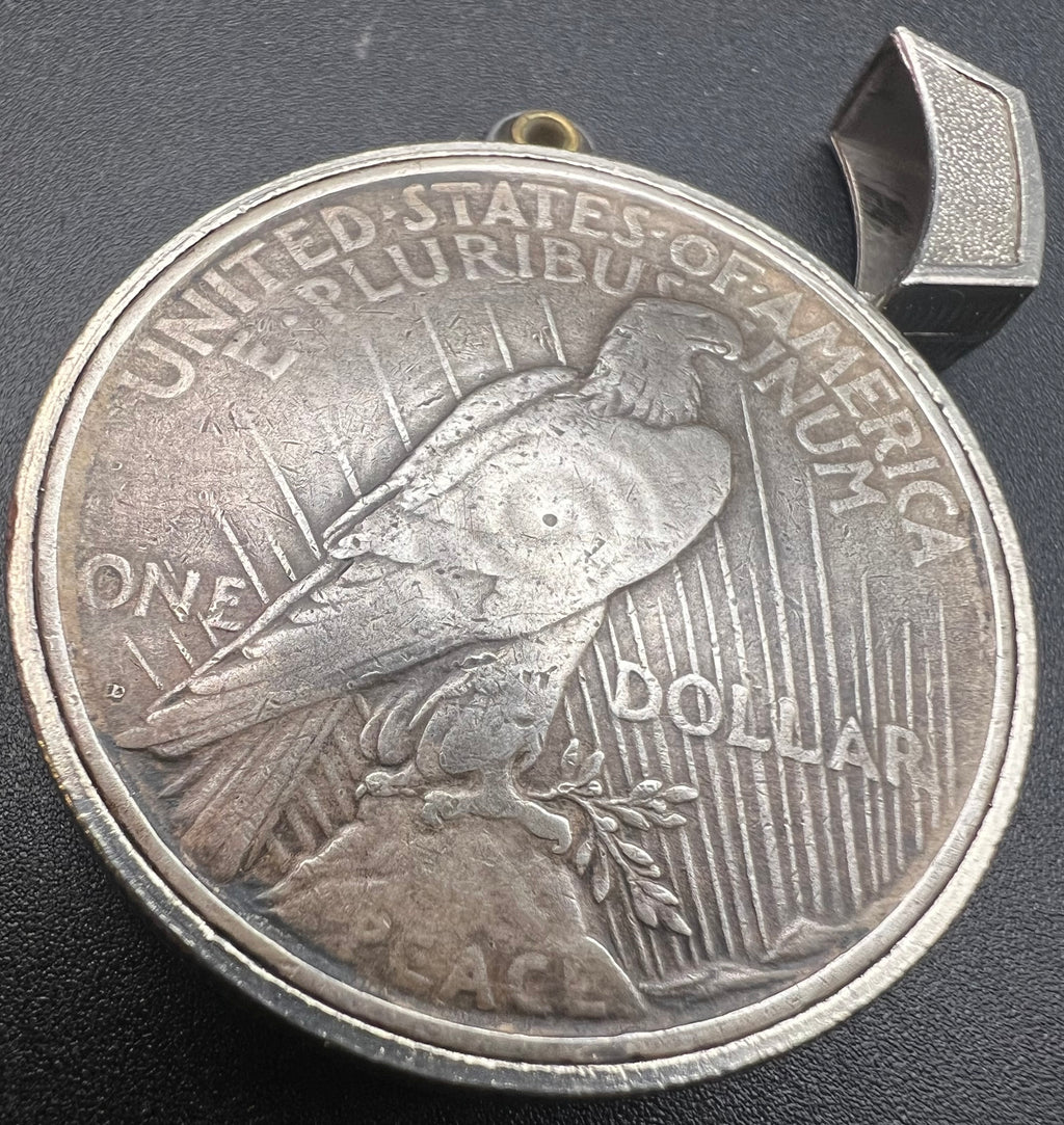 1925-D Peace Dollar Lighter - Needs Flint