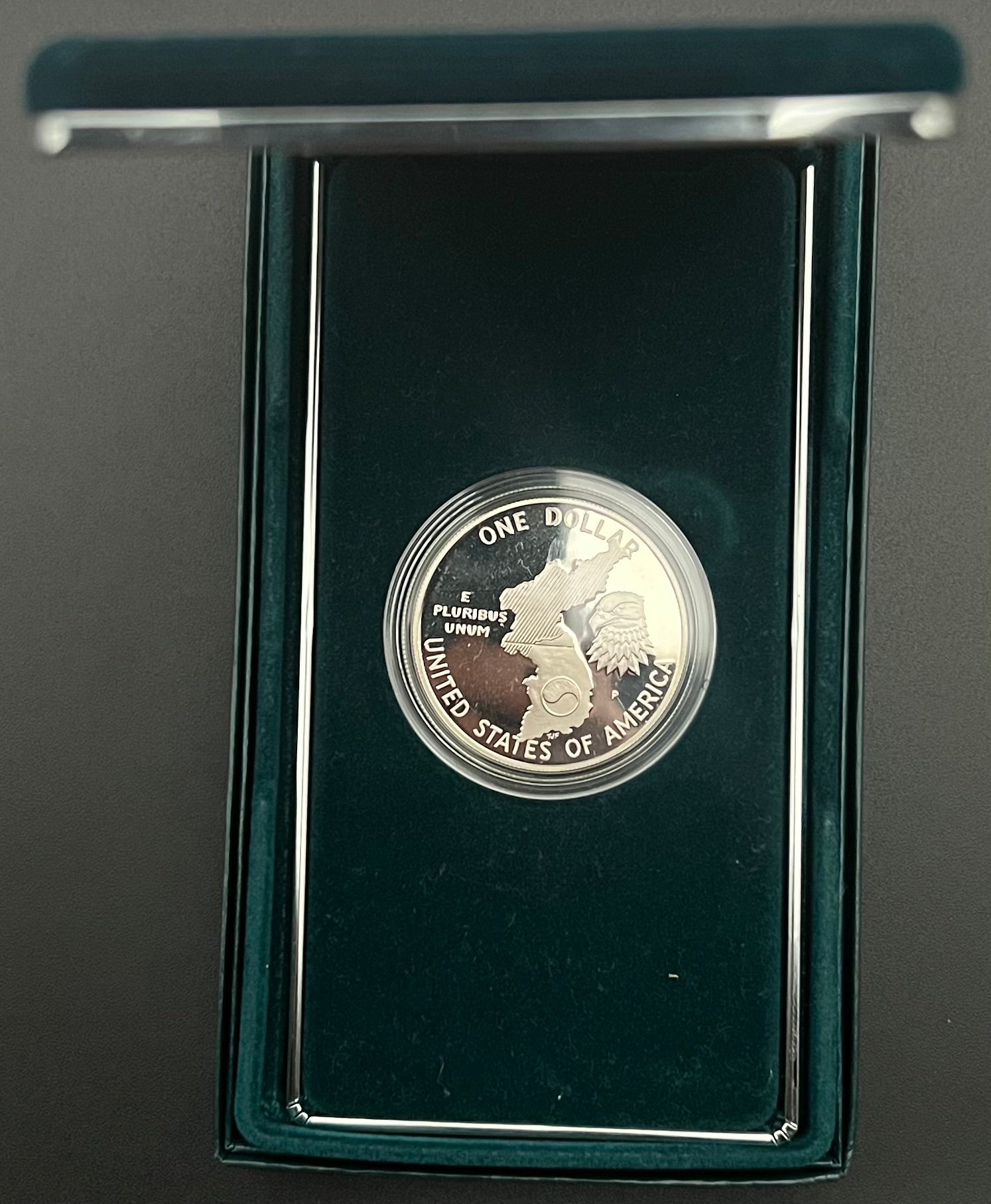 1991-P Korean War Memorial Proof 90% Silver Dollar