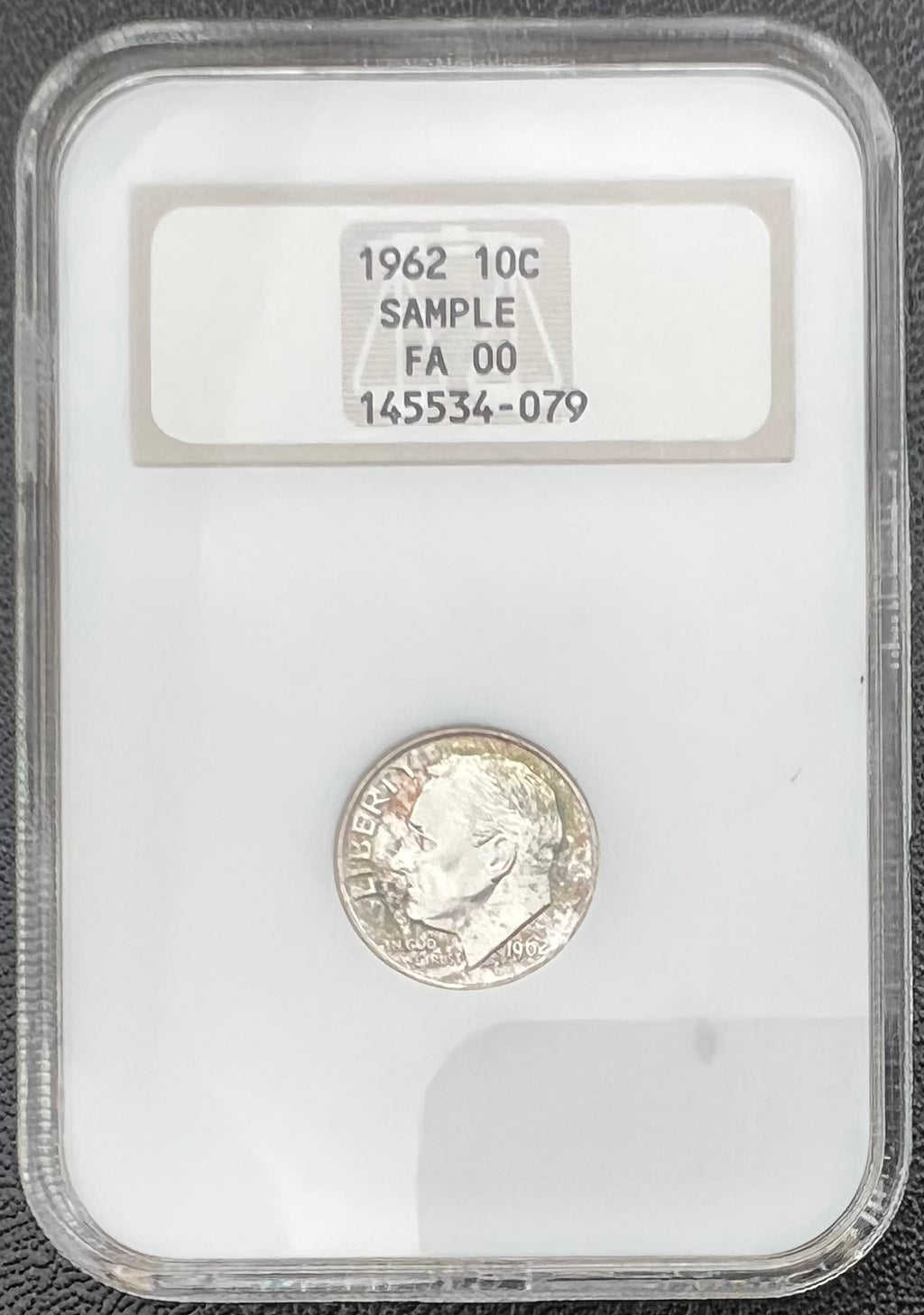 1962 NGC Fatty Sample Slab Slight Toning