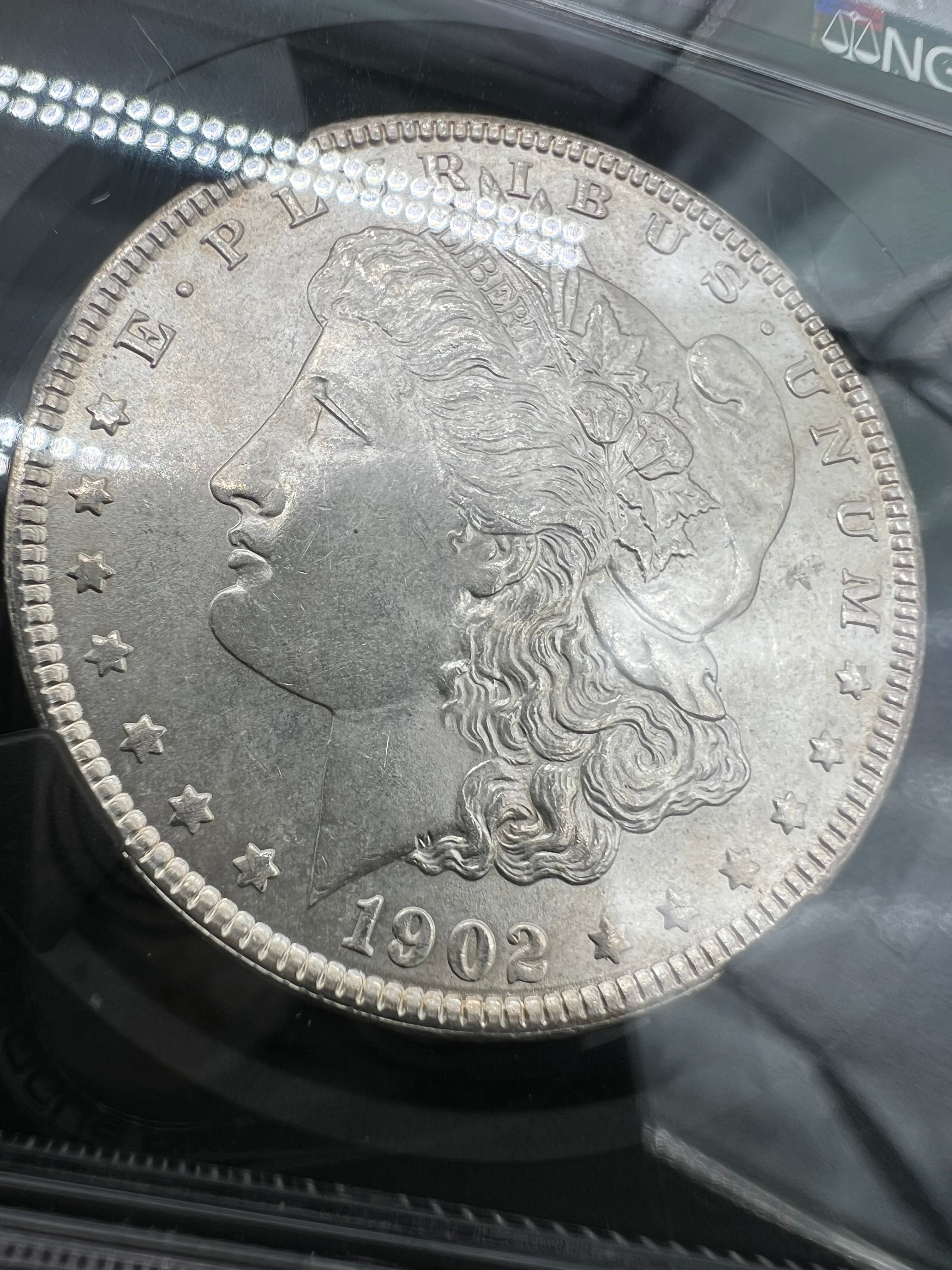 1902 MS64 Morgan Dollar NGC Black Core