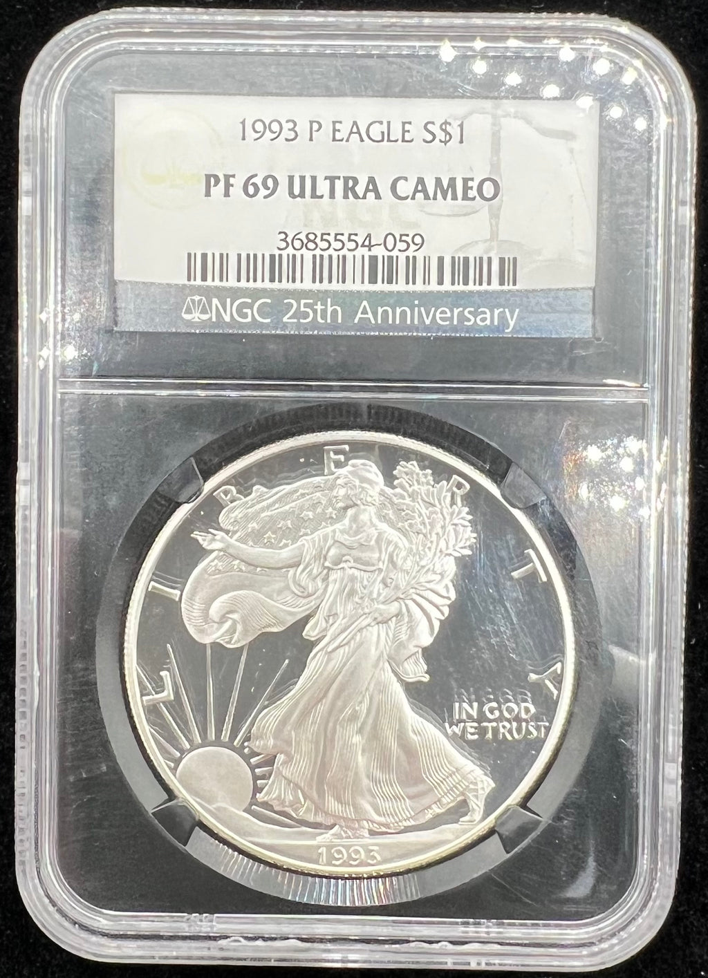 1993-P PR69 American Silver Eagle NGC