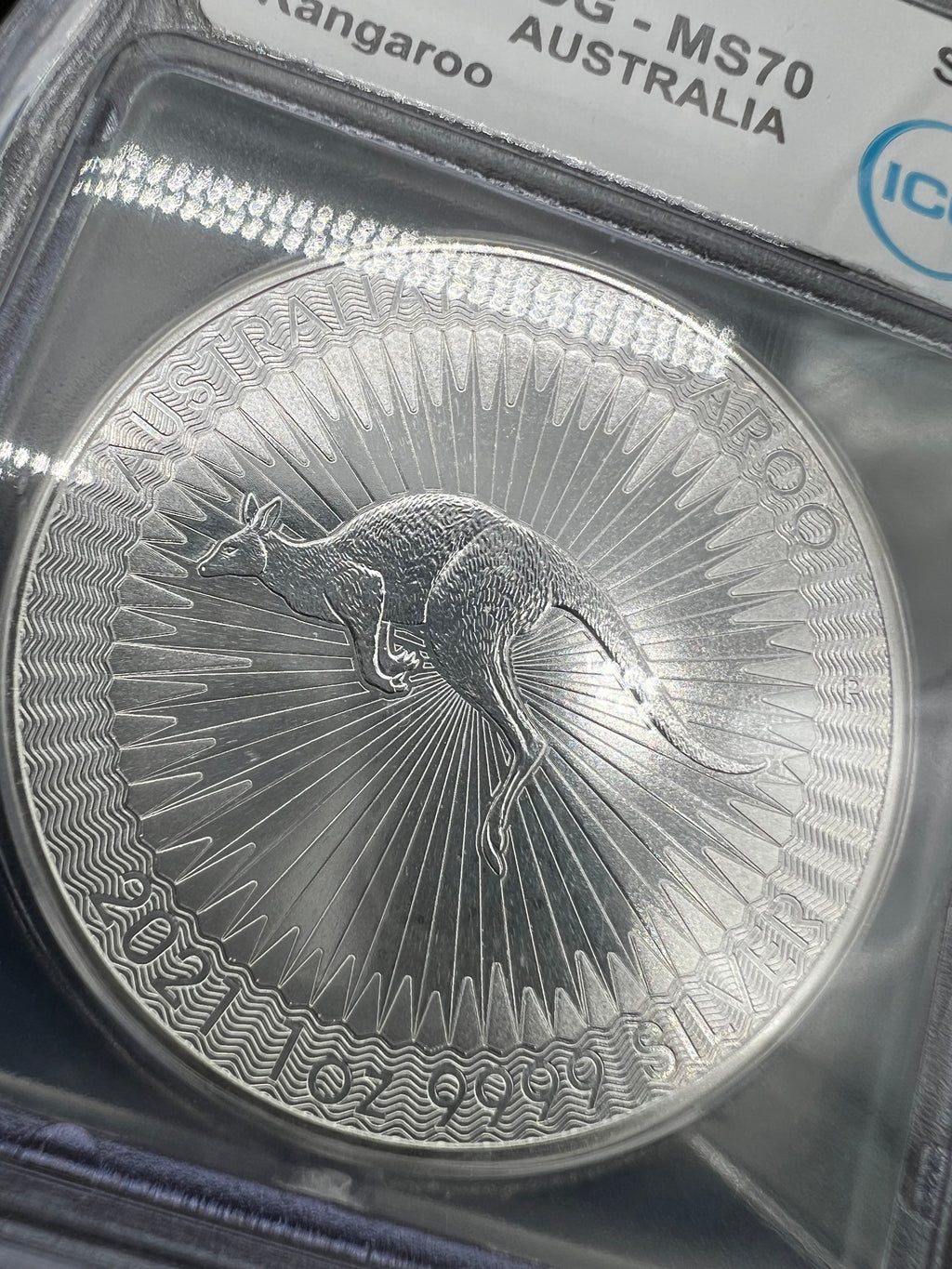 2021-P MS70 Australia Kangaroo
