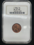 1936 MS67 RD Lincoln Cent NGC Older Holder