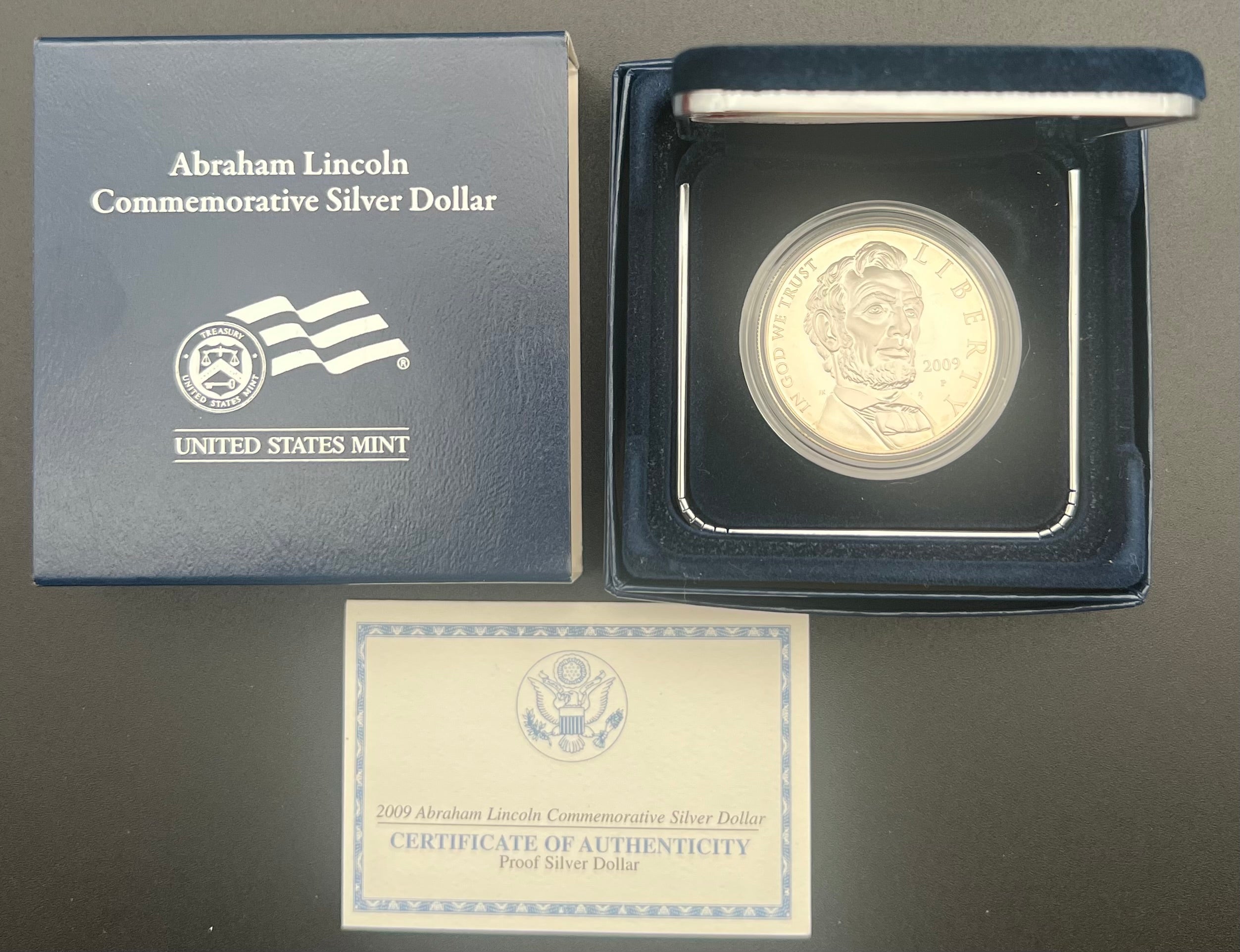 2009 Abraham Lincoln Proof 90% Silver Dollar