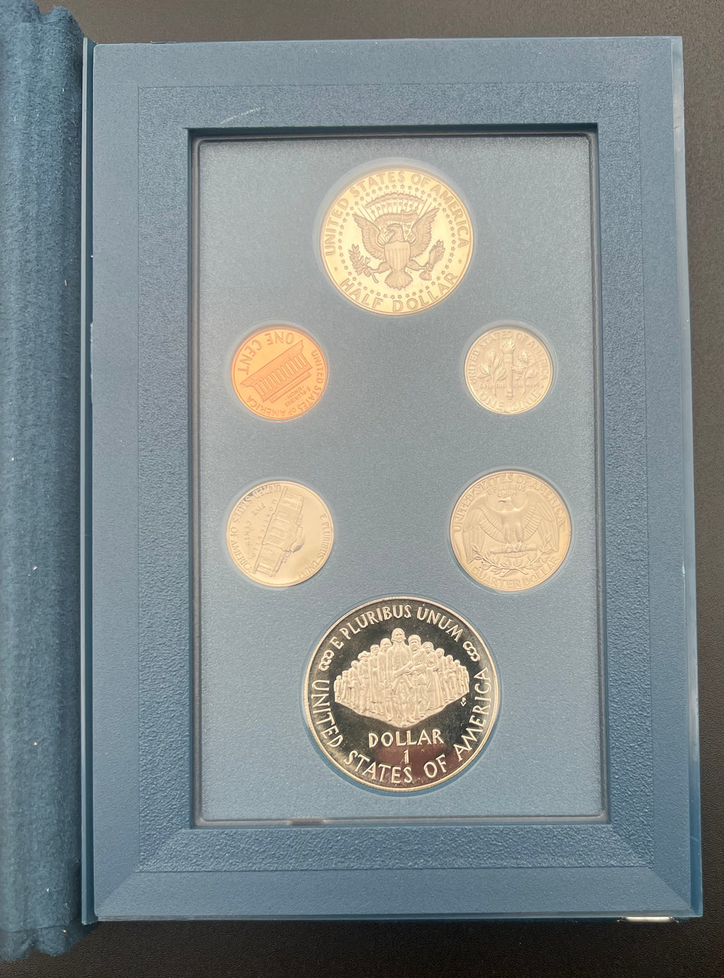 1987-S US Mint Prestige Proof Set 90% Silver Dollar