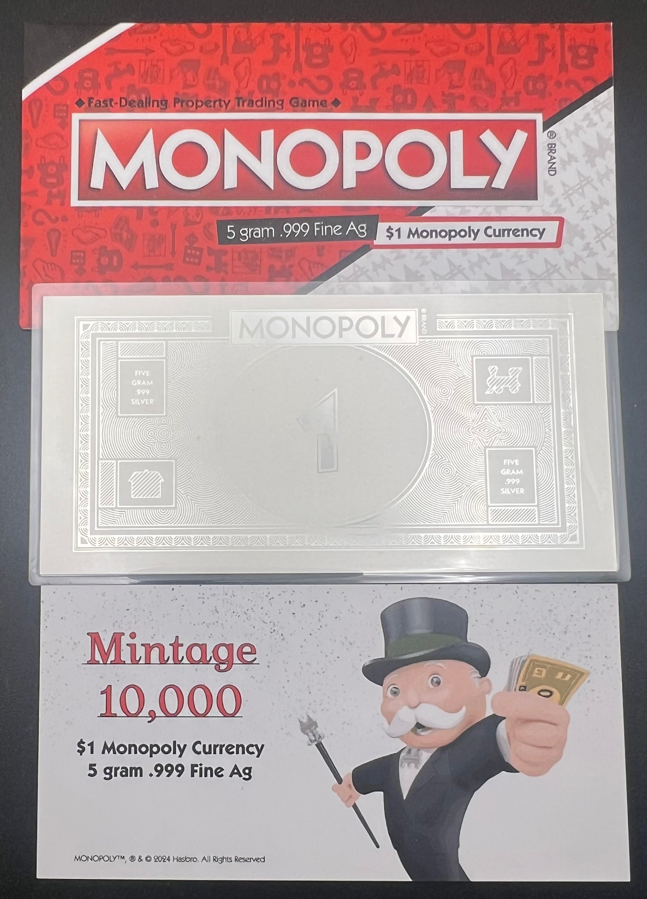 2024 Samoa 5 Gram Silver Monopoly Note