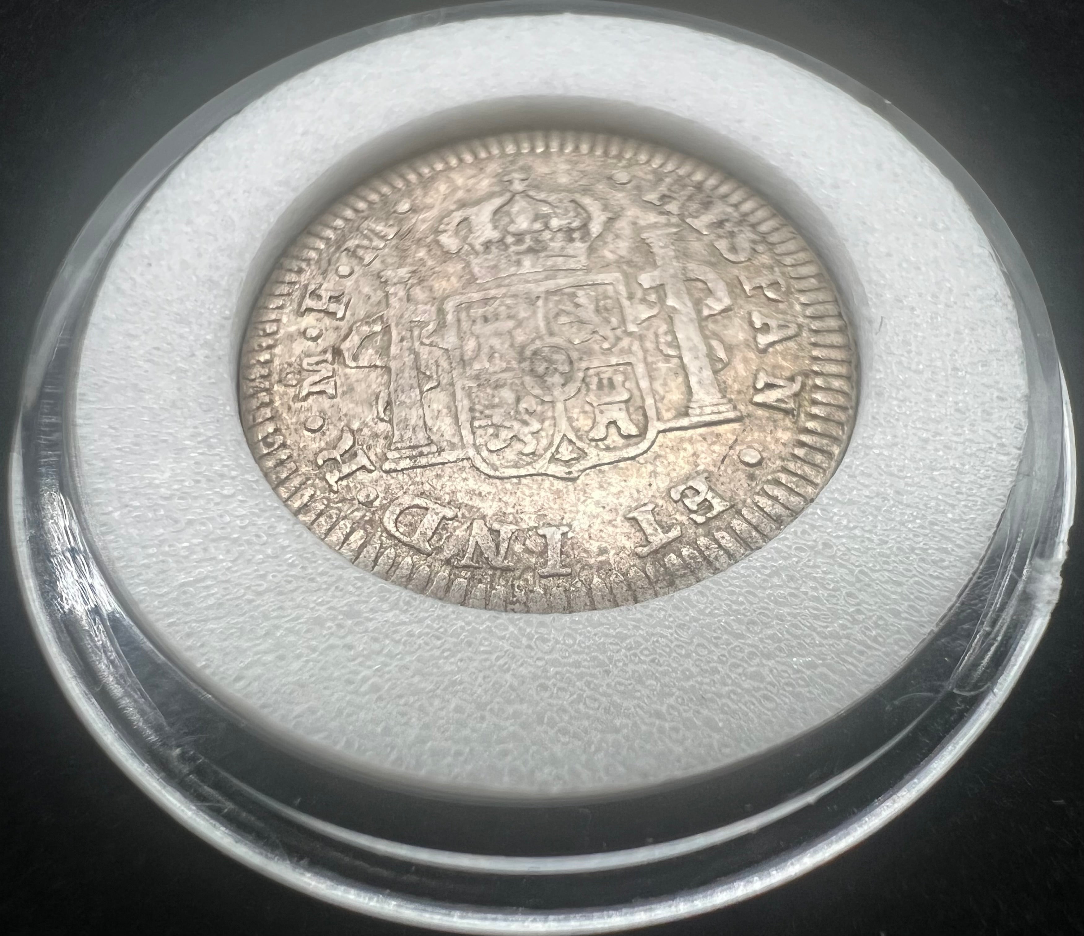 1785 1/2 Real Mexico Early US Colonial Coinage