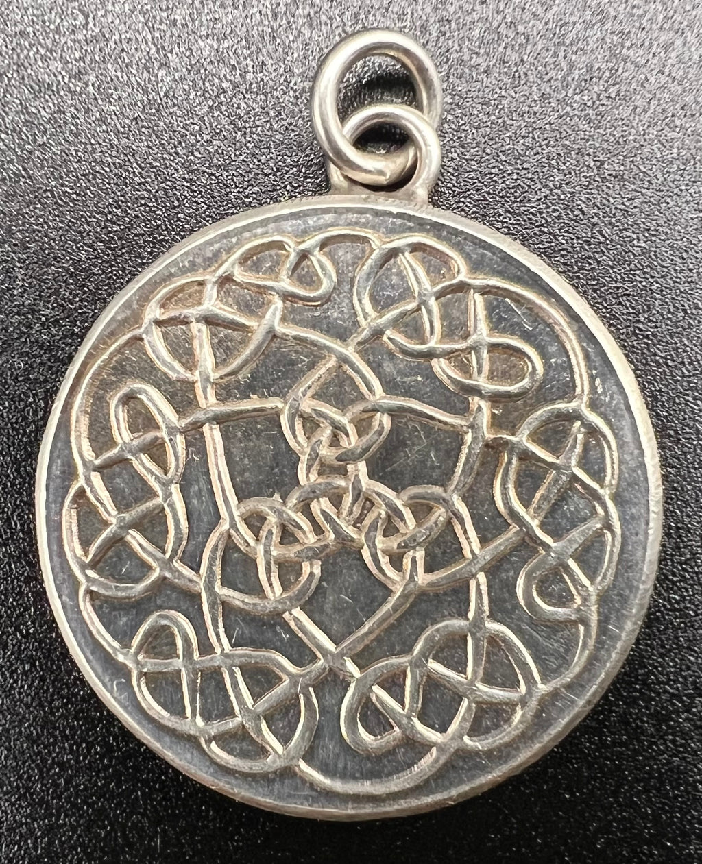 Scottish Thistle - Celtic Knot 1/2oz .999 Silver Pendant/Keychain