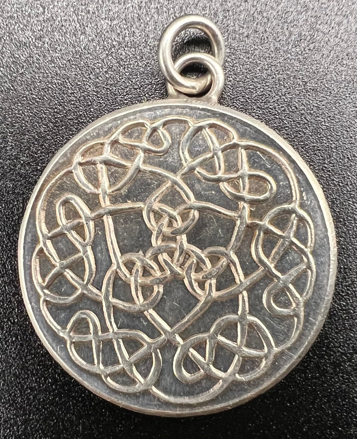 Scottish Thistle - Celtic Knot 1/2oz .999 Silver Pendant/Keychain