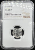 1955-D MS66 FT Roosevelt Dime NGC