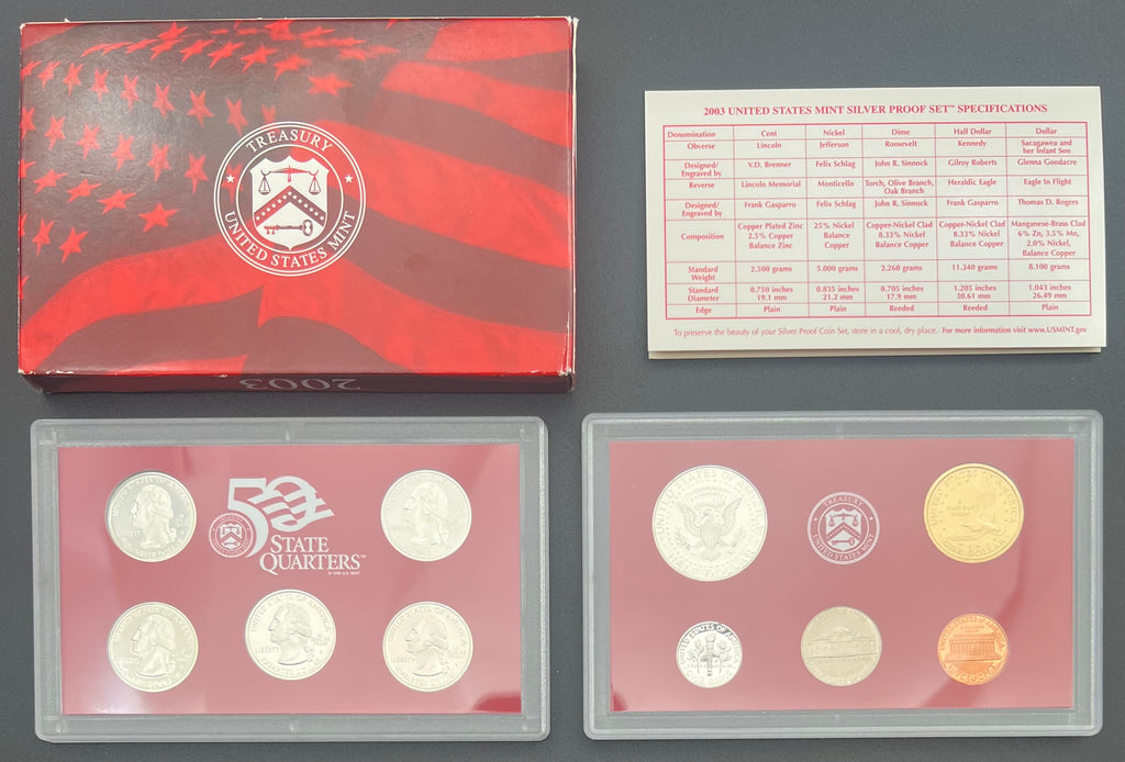 2003-S 90% Silver US Mint Silver Proof Set (2 AVAILABLE)