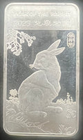 2023 Year Of The Rabbit 1/2oz Proof Silver Bar