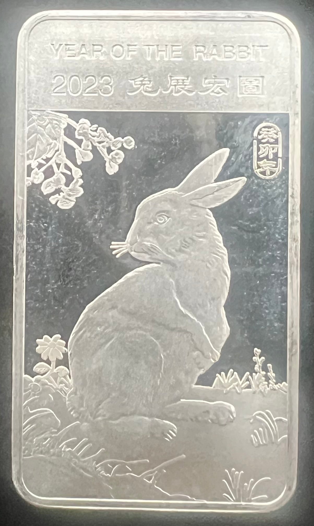 2023 Year Of The Rabbit 1/2oz Proof Silver Bar