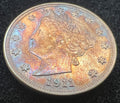 1911 V Nickel Colorful Toning