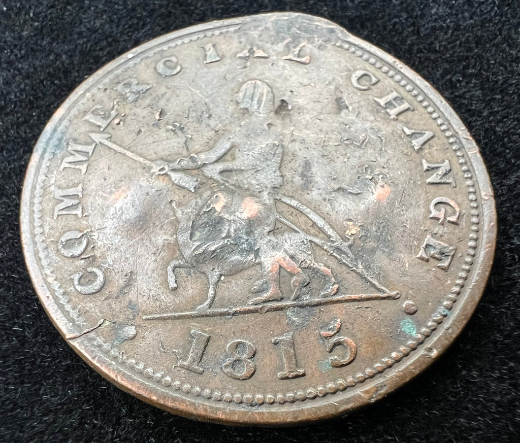 1815 1/2 Penny Token Nova Scotia Commercial Change